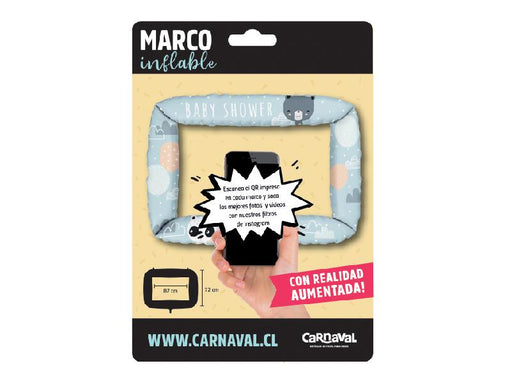 Marco Inflable Baby Shower Gris-Carnavalonline