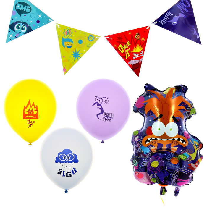 Cumpleaños Intensamente - Banderín, Piñata Y Globos
