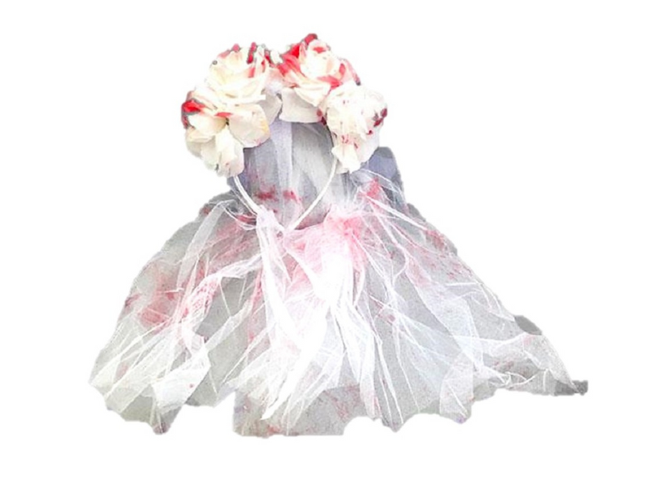 CINTILLO HALLOWEEN BLANCO SANGRE