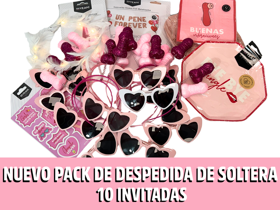 Nuevo Pack Premium Despedida De Soltera - 10 Invitadas
