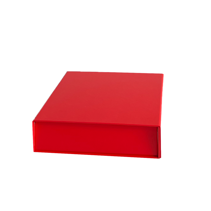 Caja Premum Antiscratch Autoarmable E Imantable 25 X 21 X 5,5 Cm Roja  12 Unidades