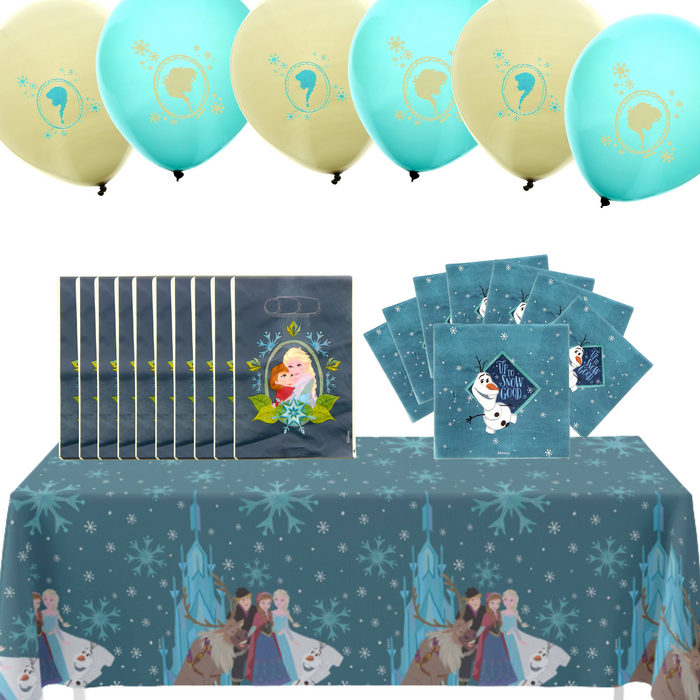Cumpleaños Frozen - Servilletas, Bolsas, Mantel Y Globos