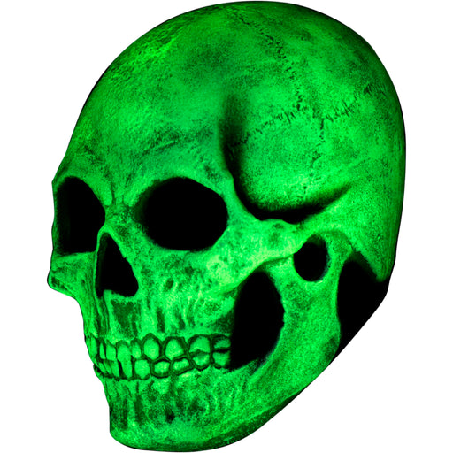 Máscara de látex de calavera blanca con efecto glow (vista 2)