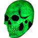 Máscara de látex de calavera blanca con efecto glow (vista 2)