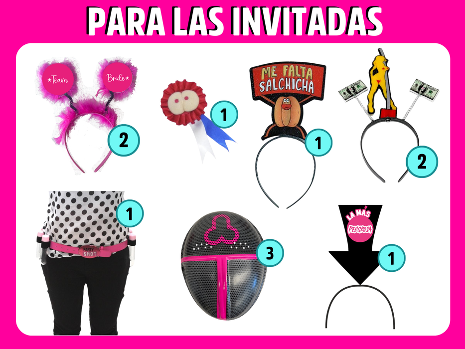 Promo - Pack Despedida De Soltera Para 10 Invitadas