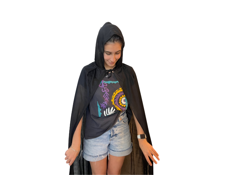 CAPA 110 CM CON CAPUCHA