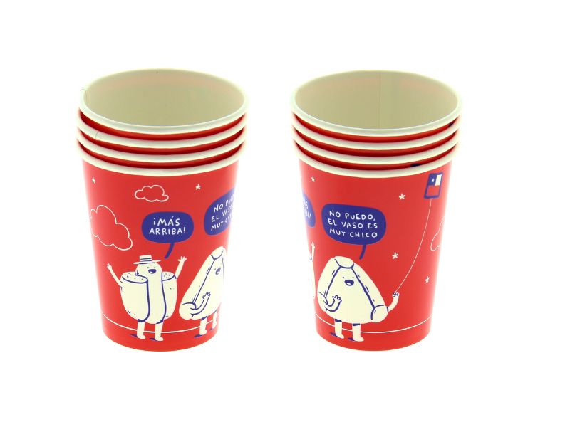 Vasos Cartón Dieciochero Para Fiestas Patrias Ingesman 266ml x10