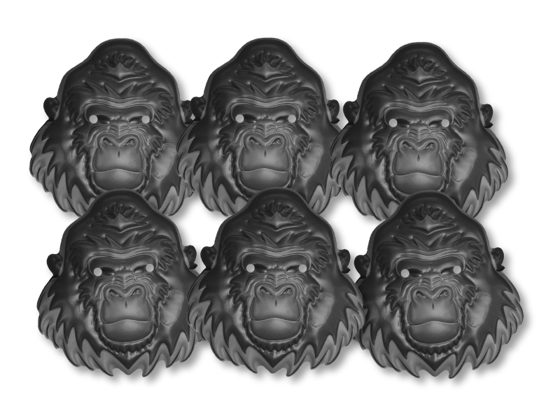 Pack 6 Mascaras Realidad Aumentada Gorila