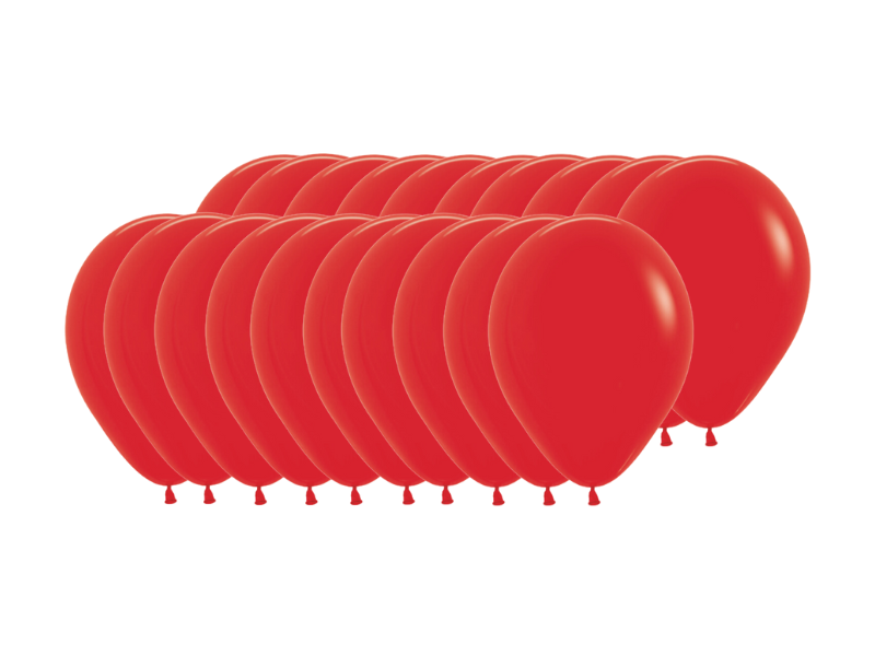 Pack 200 Globos Sempertex R9 Fashion Rojo