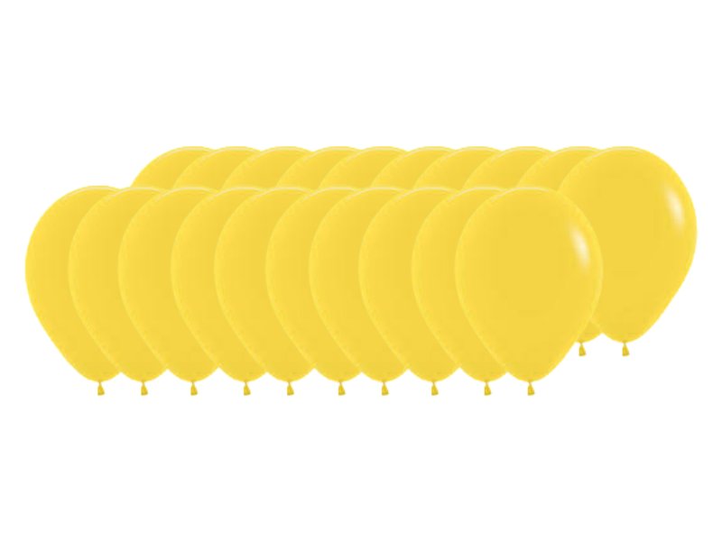 Pack 100 Globos Sempertex R12 Fashion Amarillo