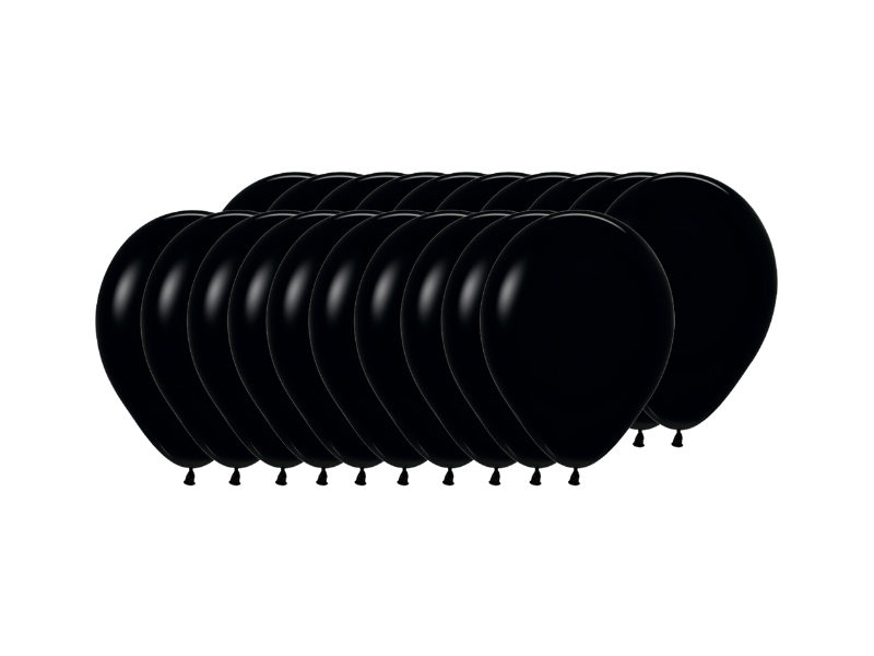 Pack 200 Globos Sempertex R9 Fashion Negro