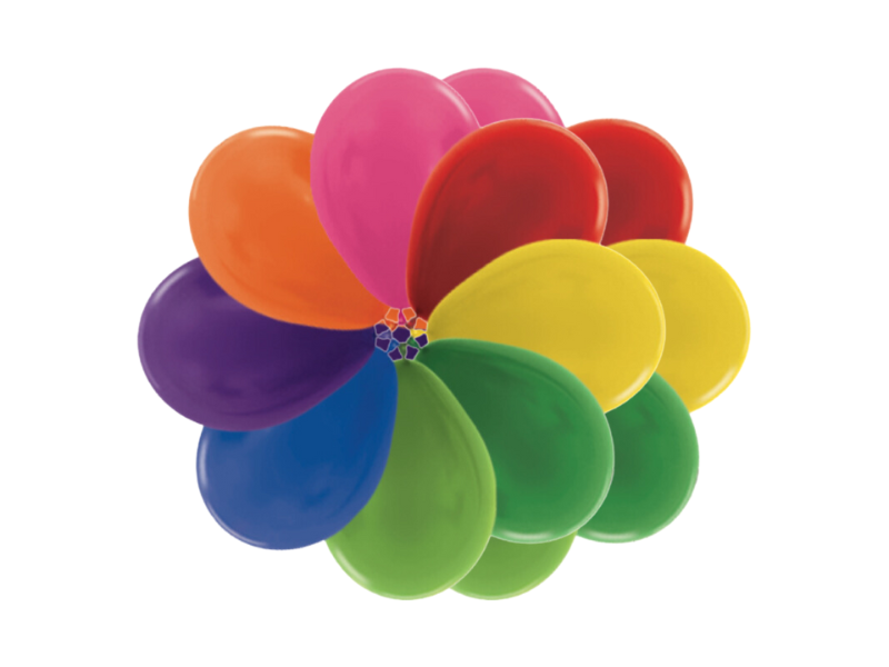 Pack 100 Globos Sempertex R9 Metal Surtido