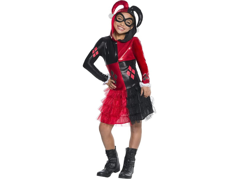 Disfraz Harley Quinn Hoodie Dress 3 A 4 Años