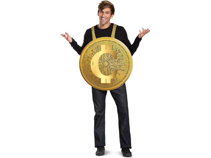 Disfraz Crypto Moneda Adulto