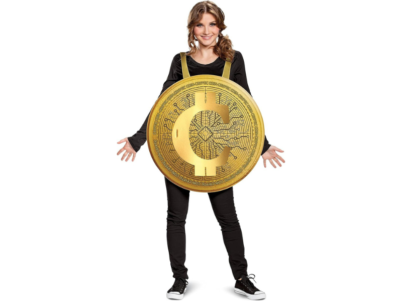 Disfraz Crypto Moneda Adulto