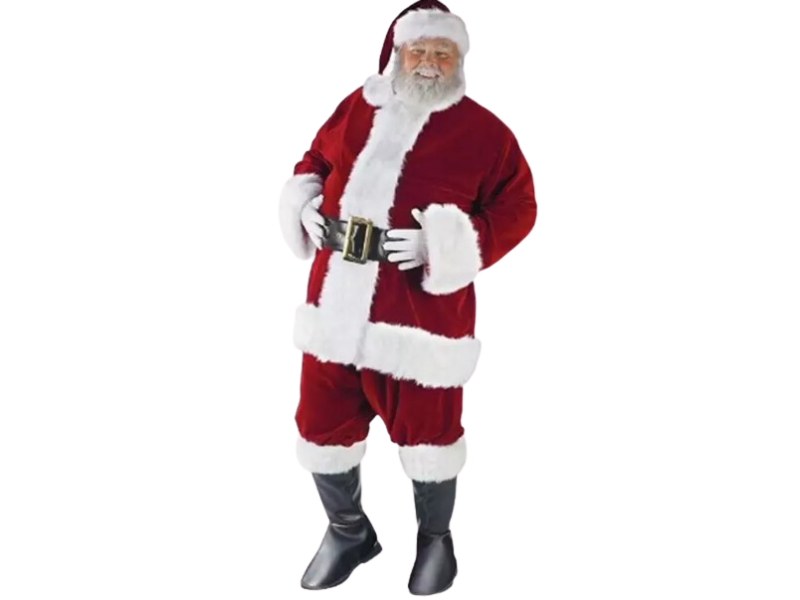 Disfraz Viejito Pascuero Ultra Velvet Talla L-XL