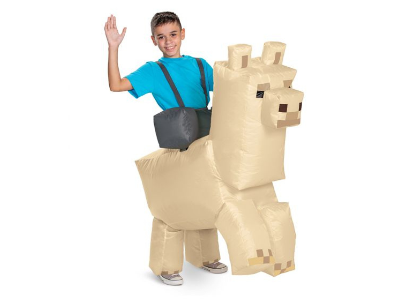 Disfraz Inflable Minecraft Ride On Llama Niño