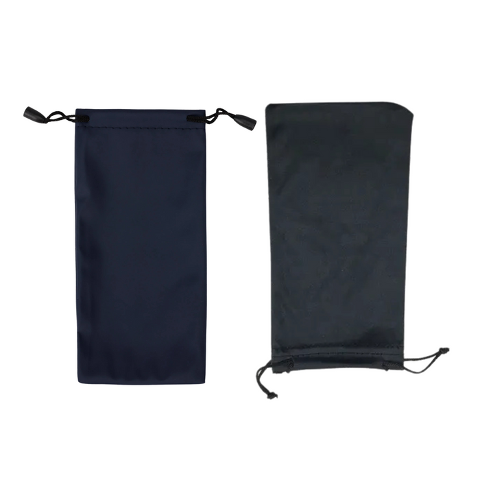 Pack Bolsitas De Microfibra Surtidas Azules y Negras Para Guardar Anteojos 9Cm X 18Cm - 100 Unidades
