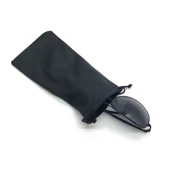 Pack Bolsitas De Microfibra Surtidas Azules y Negras Para Guardar Anteojos 9Cm X 18Cm - 100 Unidades