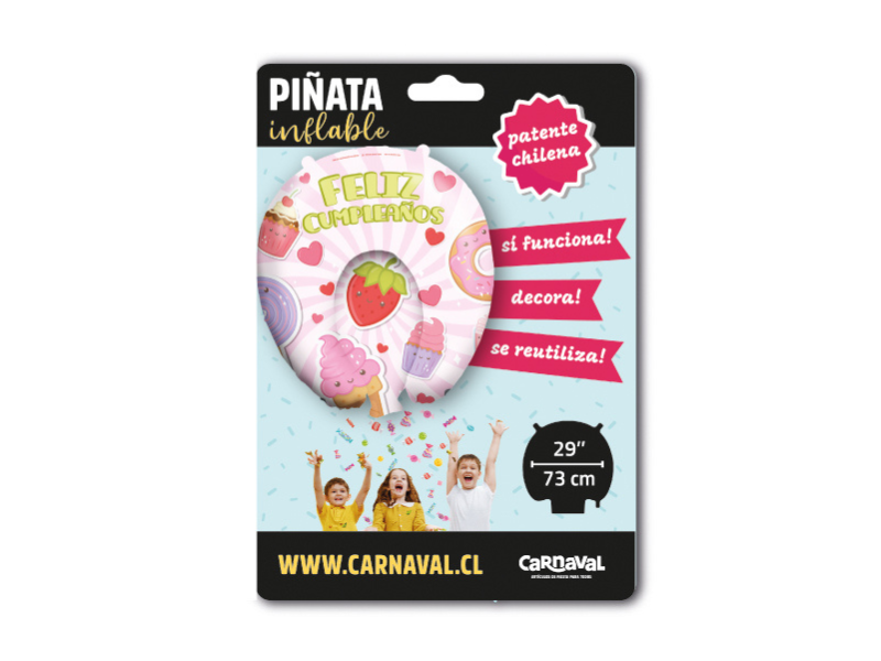 Piñata Inflable Kawai + Dulces Virales