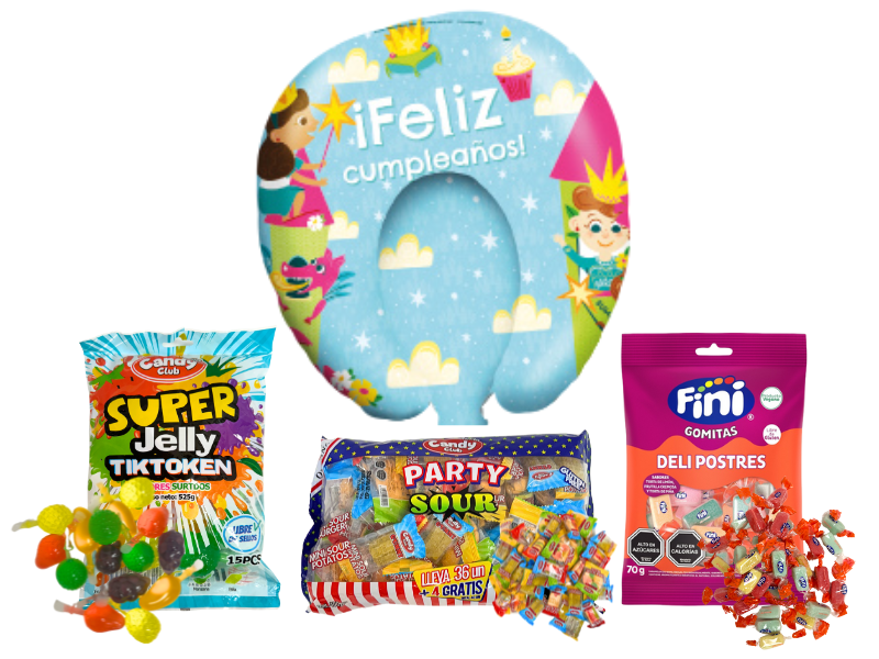 Piñata Inflable Princesas + Dulces Virales