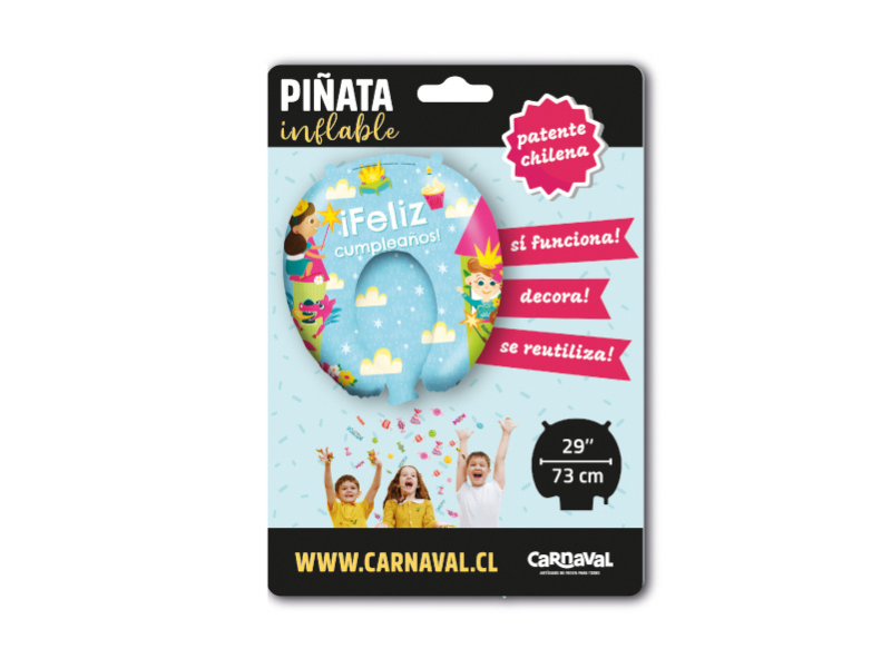 Piñata Inflable Princesas + Dulces Virales