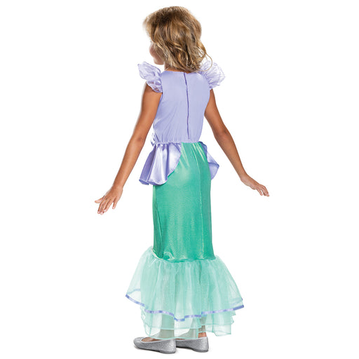 Disfraz de Ariel La Sirenita para niña, vestido morado y verde Classic de Disguise (vista 2)