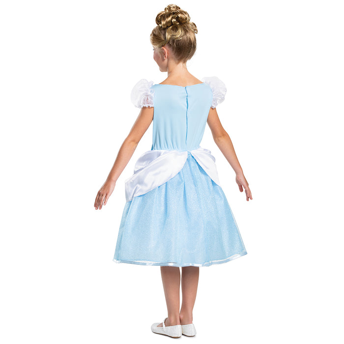 Disfraz de Cenicienta para niña, vestido celeste Classic de Disguise (vista 2)