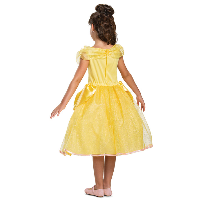 Disfraz de Bella para niña, vestido amarillo Classic de Disguise (vista 2)