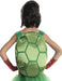 Disfraz de Rafael Tortugas Ninja para niña, vestido tutú verde con caparazón y antifaz rojo (vista 2)