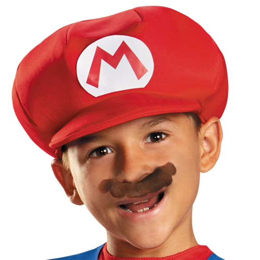 Disfraz de Mario Bros para niño, enterito azul y rojo con gorro y bigote (vista 2)