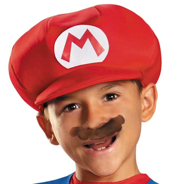 Disfraz de Mario Bros para niño, enterito azul y rojo con gorro y bigote (vista 2)