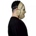 Máscara facial de látex de Leatherface con piel cosida (vista 3)