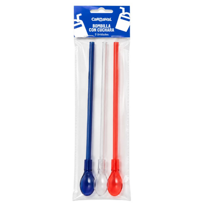 Cuchara Bombilla para Terremoto Dieciochero | Pack 3 Unidades