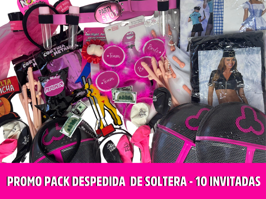 Promo - Pack Despedida De Soltera Para 10 Invitadas