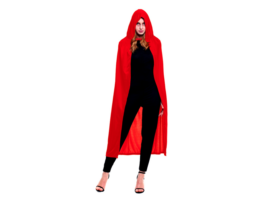 Capa Punto Capucha 140Cm Roja