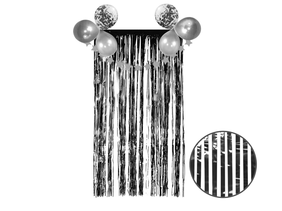 Cortina Metalica Eco Negra 2X1M