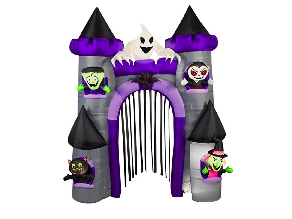Decoración Castillo Halloween Inflable Led 270Cm