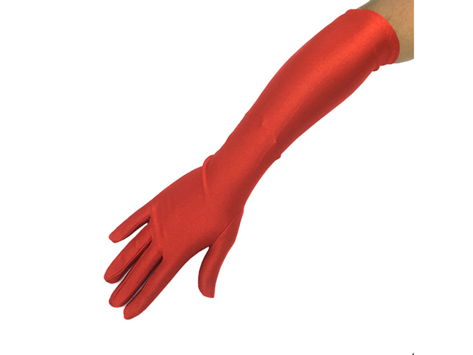 Guante Liso 45 Cm Rojo X1Par