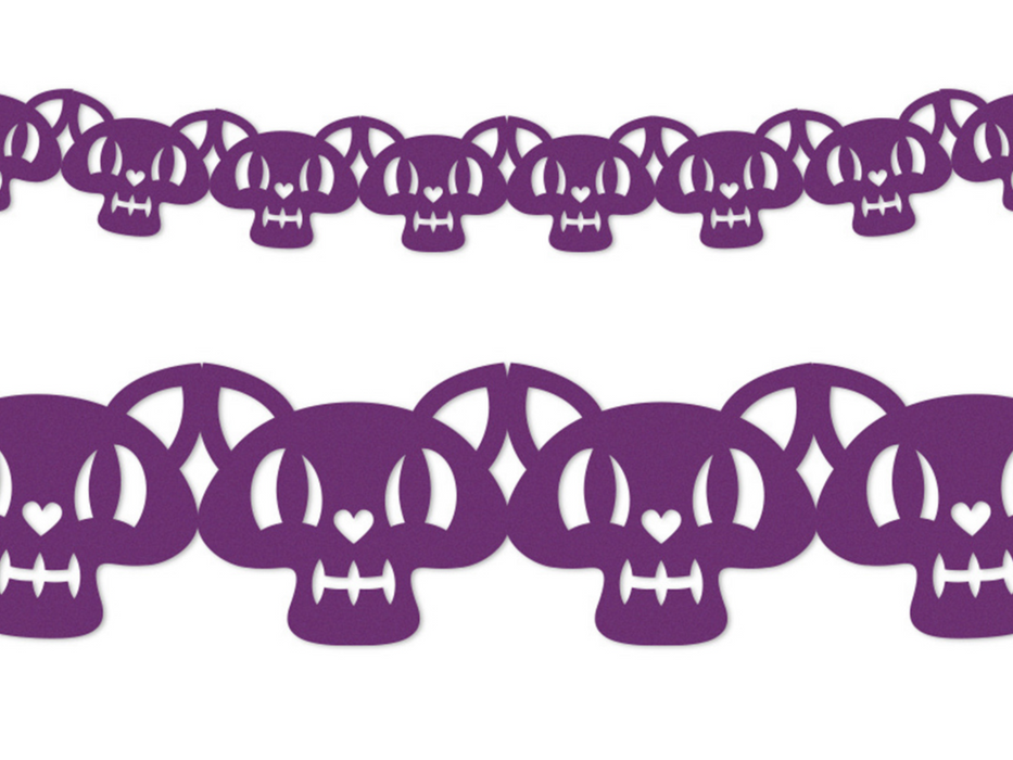 Guirnalda Gato Morado 2M