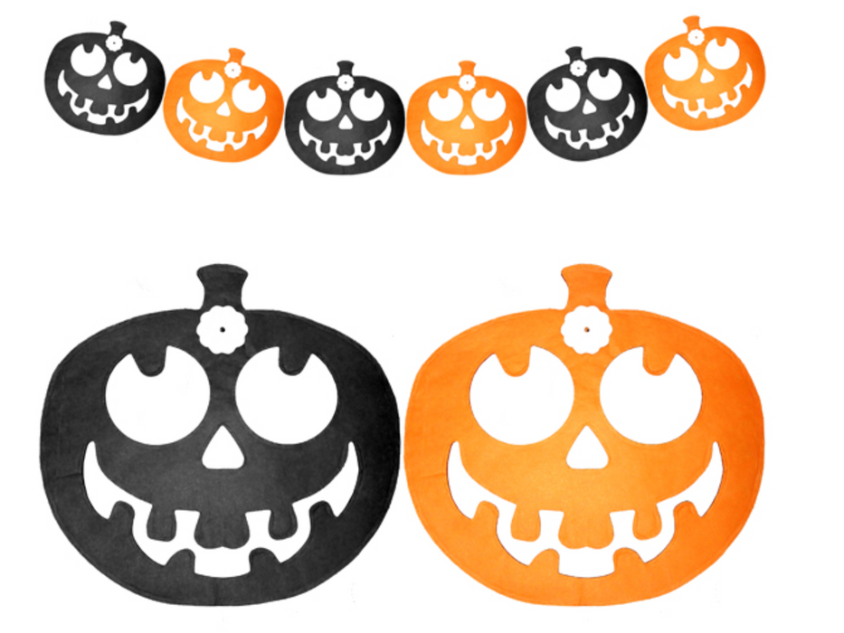 Guirnalda Halloween Calabaza Chica 12Cmx2M