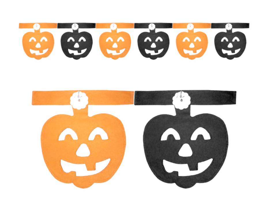 Guirnalda Halloween Calabaza Chica 15Cmx2M