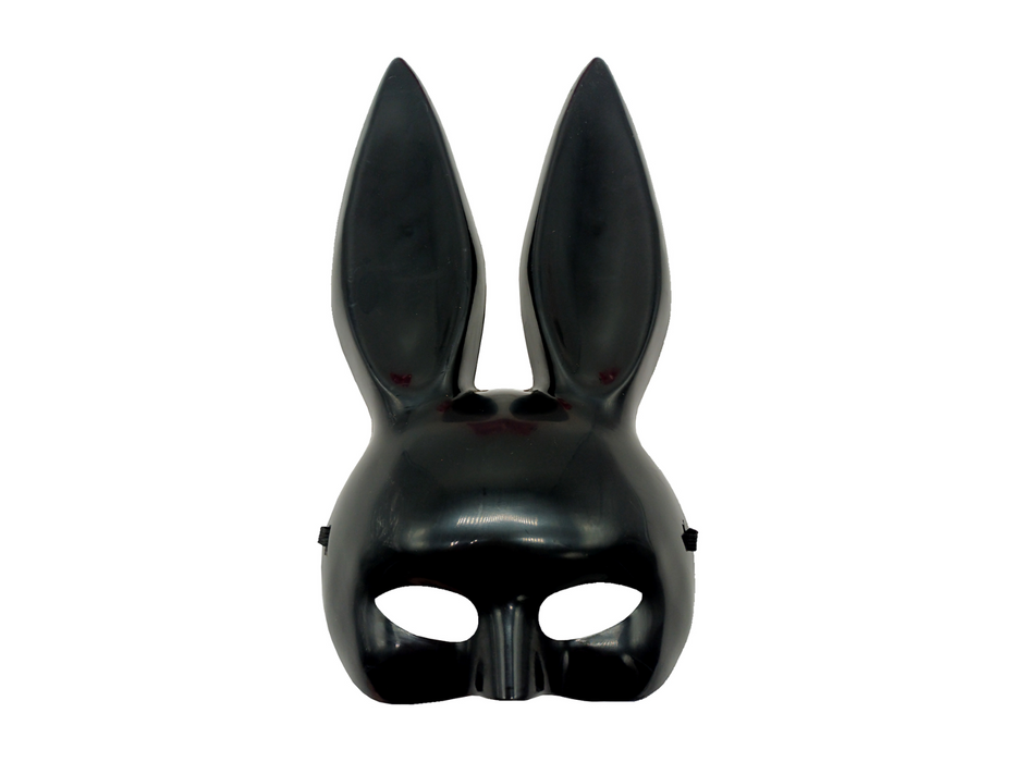 Mascara Plastica Conejo Negro