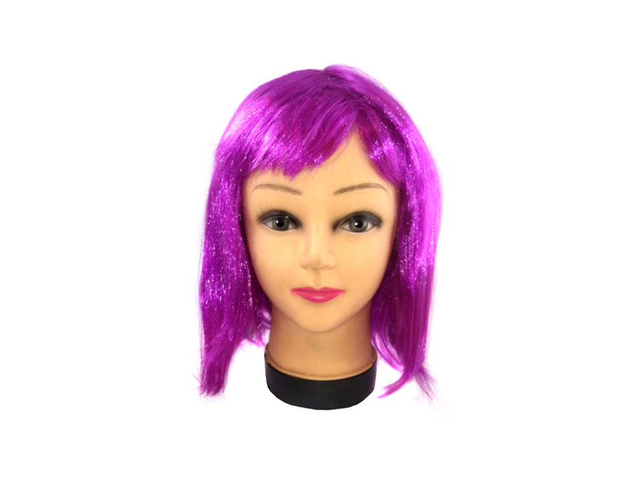 Peluca Corta 32Cm Morado