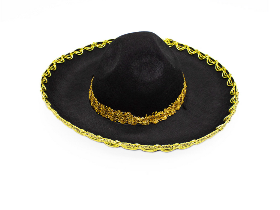 Sombrero Mexicano Negro Chico