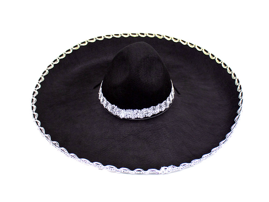 Sombrero Mexicano Negro Grande