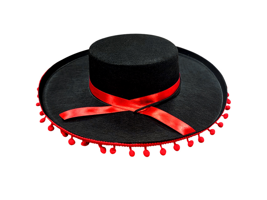 Sombrero Pompom Rojo