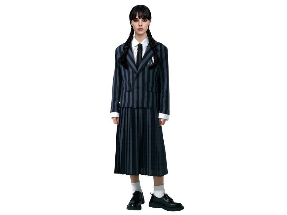 Disfraz Merlina Escolar Nevermore Negro Mujer