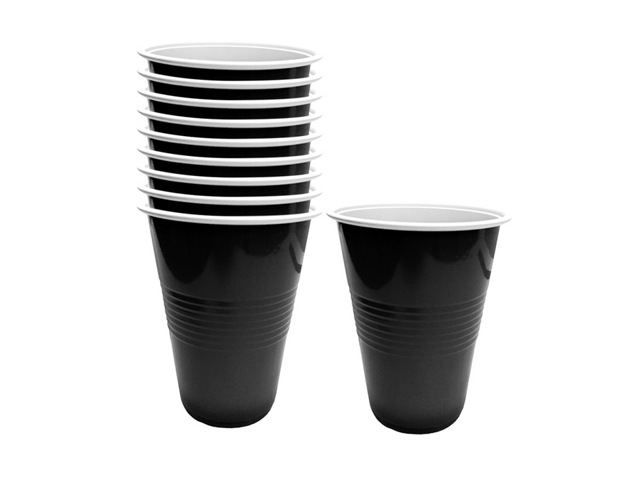 Vaso Negro 450Ml X10Uni