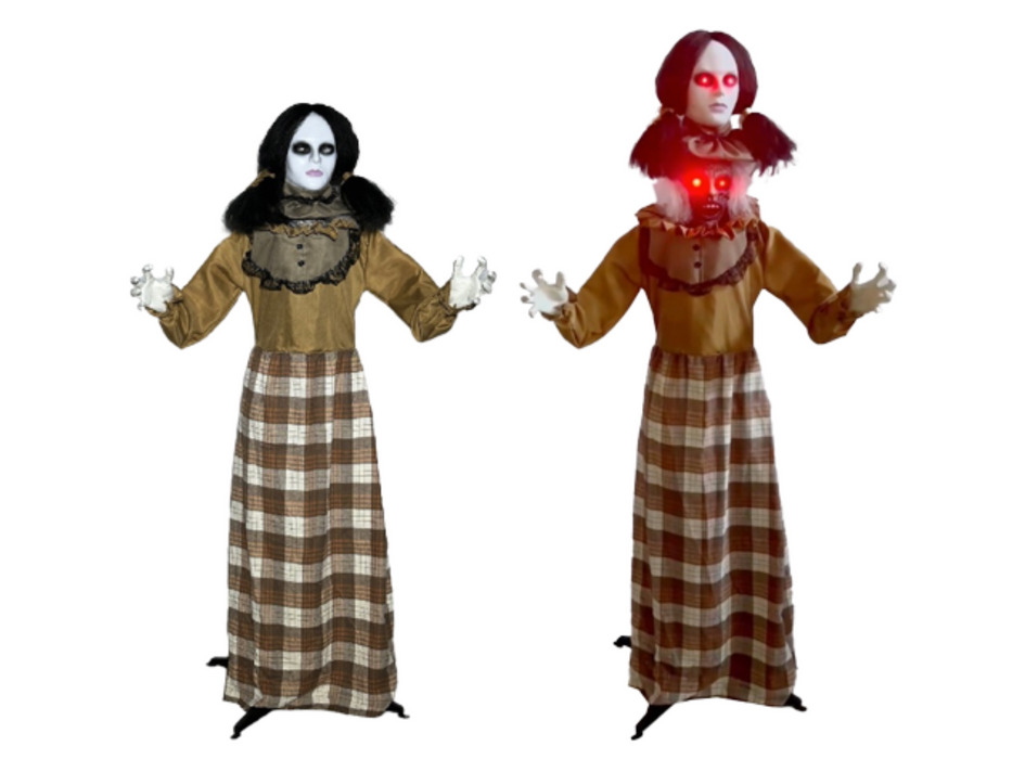 Animatronic Mujer Con Cabeza Animada 160 Cm